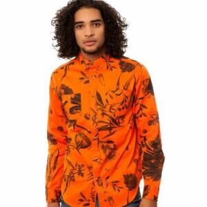10 Deep Floral Button Down Shirt